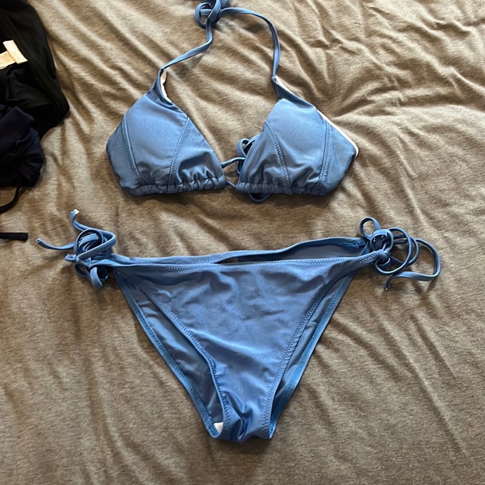 Blue bikini